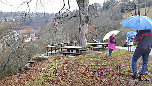 Vom Aussichtspunkt gab es herrliche Blicke auf Wildberg