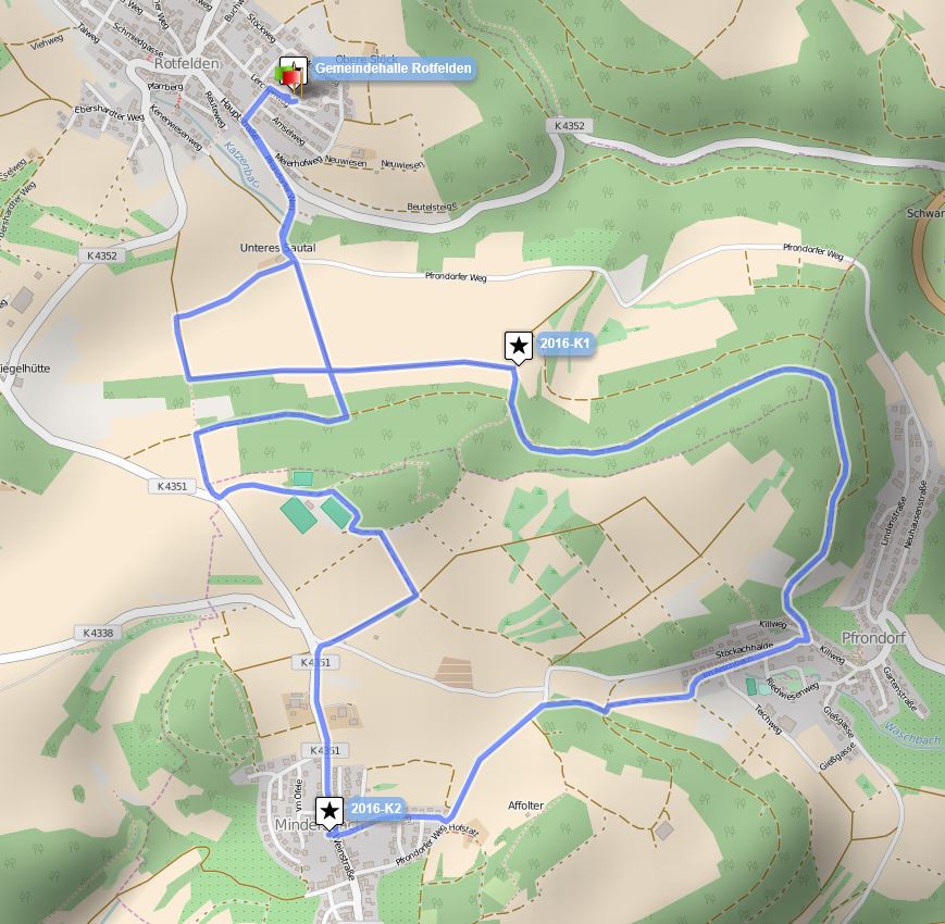 IVV Wandertag Rotfelden 2016_10km