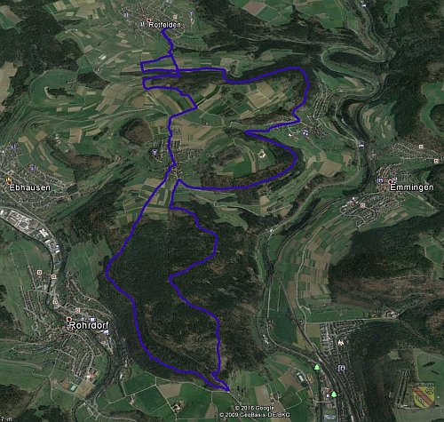 IVV Wandertag Rotfelden_20 km Strecke IVV Wandertag Rotfelden_20 km Strecke