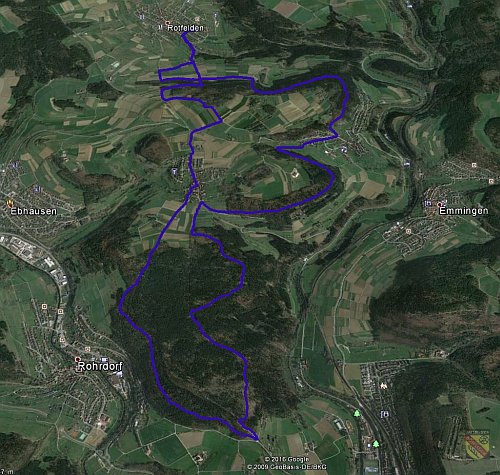 IVV Wandertag Rotfelden_20 km Strecke