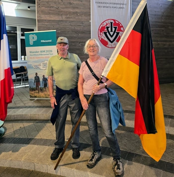 Christl und Manfred Schöttle bei der 23. IVV-Wander-Weltmeisterschaft im Pillerseetal